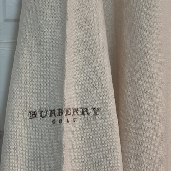 Burberry Extra Fine Merino Wool Golf Sweater Size L - Picture 10 of 11